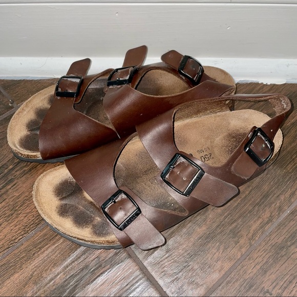 BIRKENSTOCK Milano Dark Brown Sandal Size 39 - Picture 2 of 10